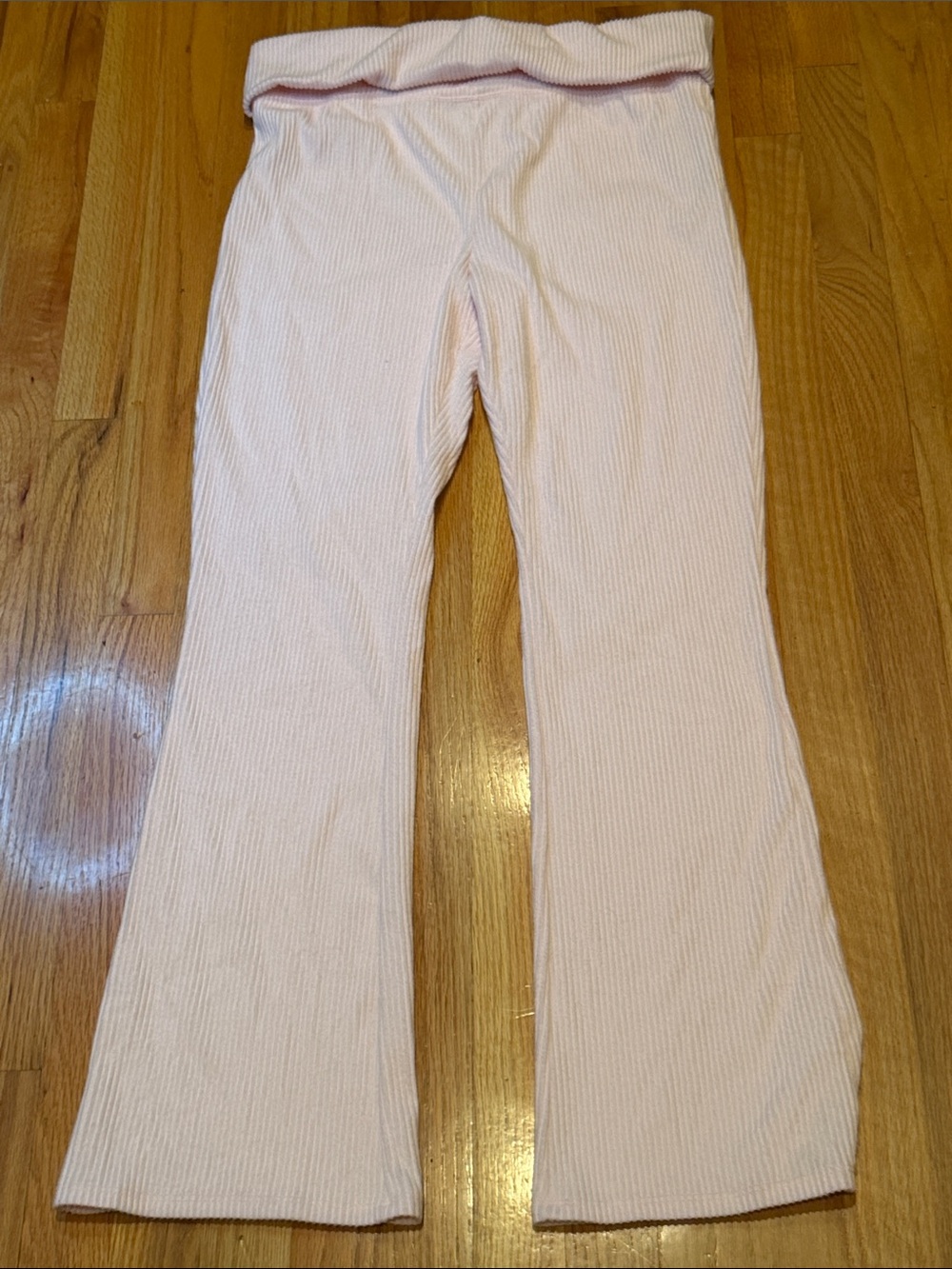 Hippie Rose Women's XL Light Pink Ribbed Soft Lounge Pants